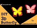 Make a 3D butterfly at Your Home (DIY) | Learn By Watch Crafts