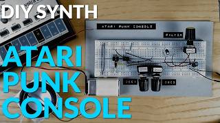 Atari Punk Console + RC Filter on breadboard testing (With Korg Volca Drum)