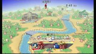 SSBB 71 - Tails (Sonic) vs. BJ (Yoshi)