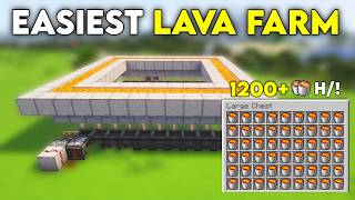 EASIEST 26.2 (Zero Tick) LAVA FARM Tutorial in Minecraft Bedrock!