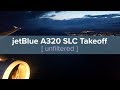 Jetblue airbus a320 taxi and takeoff from slc