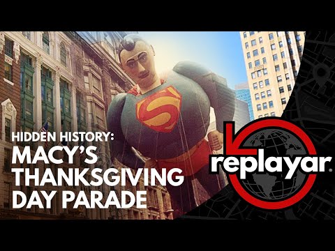 Nostalgic New Yorkers get a historical view of the Macy's Thanksgiving Day Parade using new augmented reality technology.