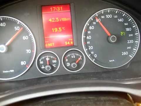 VW Eos 2.0 FSI - 0-100 Km/h 