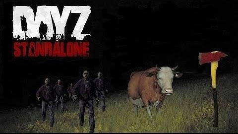 DayZ Standalone - Axe, Cow and Zombies