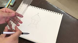 How to draw a Ramadan lantern - كيف ترسم فانوس رمضان