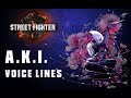 Street Fighter 6: A.K.I. Voice Lines + Efforts