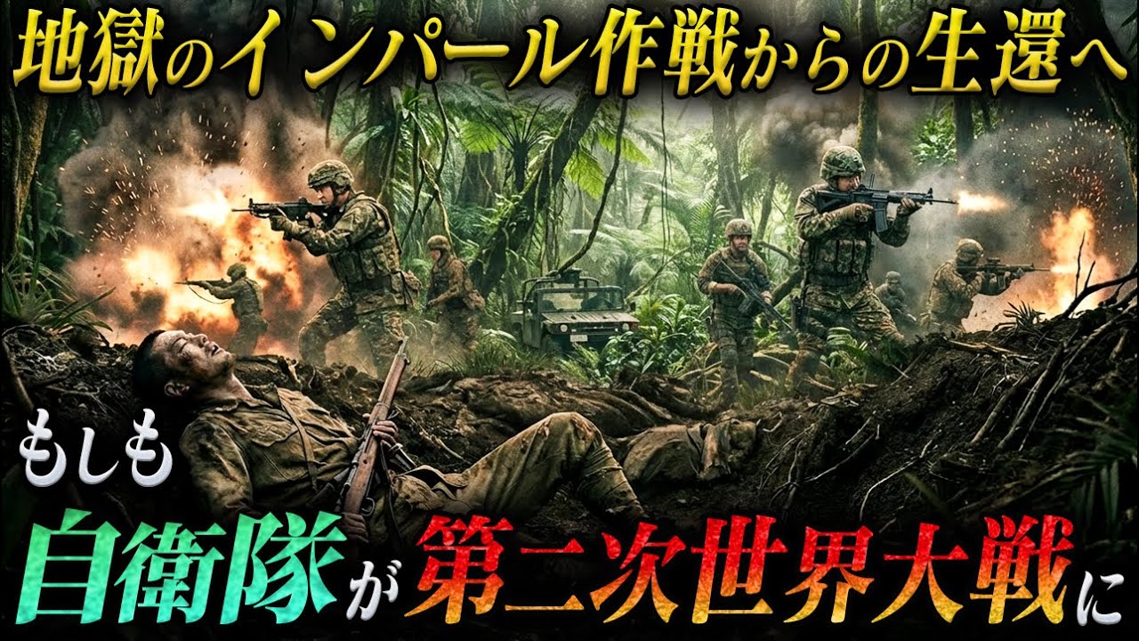 【日本史に残る地獄へ】もしも現代の自衛隊が第二次世界大戦のビルマ戦線、インパール作戦に参戦したら【AIシミュレーション】