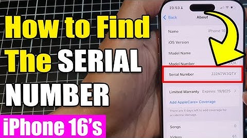 🔍 iPhone 16/16 Pro Max: How to Find The SERIAL NUMBER