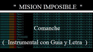 MISION IMPOSIBLE  INSTRUMENTAL con Guia y Letra  COMANCHE   JHBaez