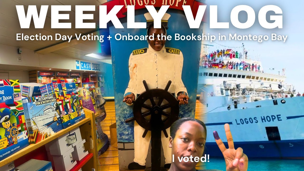 WEEKLY VLOG: Jamaica Election Day 🇯🇲+ Bookship in Mobay| books, voting, fun