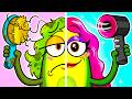 Crazy Beauty makeover || HAIR, AND NAIL HACKS FOR LADIES! || Avocado Couple