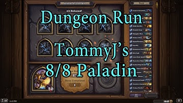 Hearthstone: Kobolds and Catacombs Paladin 8/8 Dungeon Run
