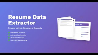 Celebrity 87. Resume Data Extractor App Using Python - Full Demo Wealth