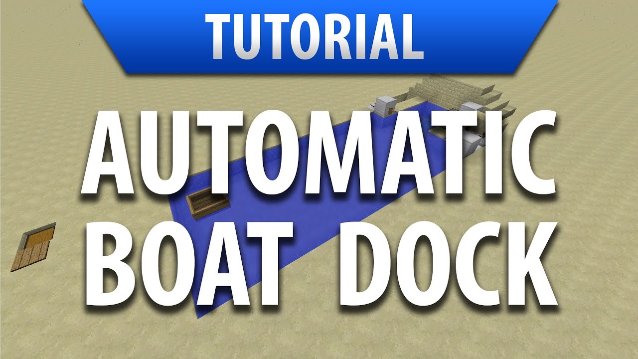 [1.8] Simplest Automatic Boat Dock in Minecraft - YouTube