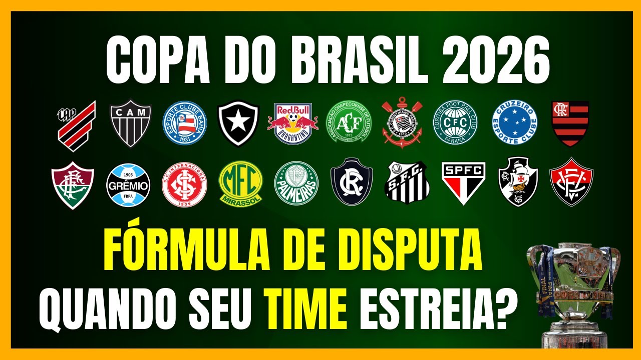COPA DO BRASIL 2026 | QUANDO COMEÇA? | FÓRMULA DE DISPUTA | EM QUAL FASE SEU TIME ESTREIA?