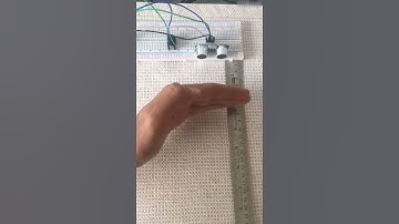 Proximity Alarm Made With An Ultrasonic Sensor!!! #shorts #sensors #proximitysensor