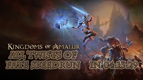 Kingdoms of Amalur - All Twists of Fate Speedrun in 4:13:29