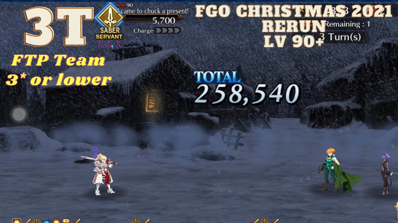 FTP Team | fgo christmas 2021 rerun 90+ | 3T farming [FGO][Fate/Grand Order]