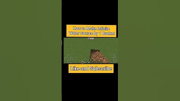 How To Make Infinite Water Source From 1 Water Bucket | Minecraft #shorts