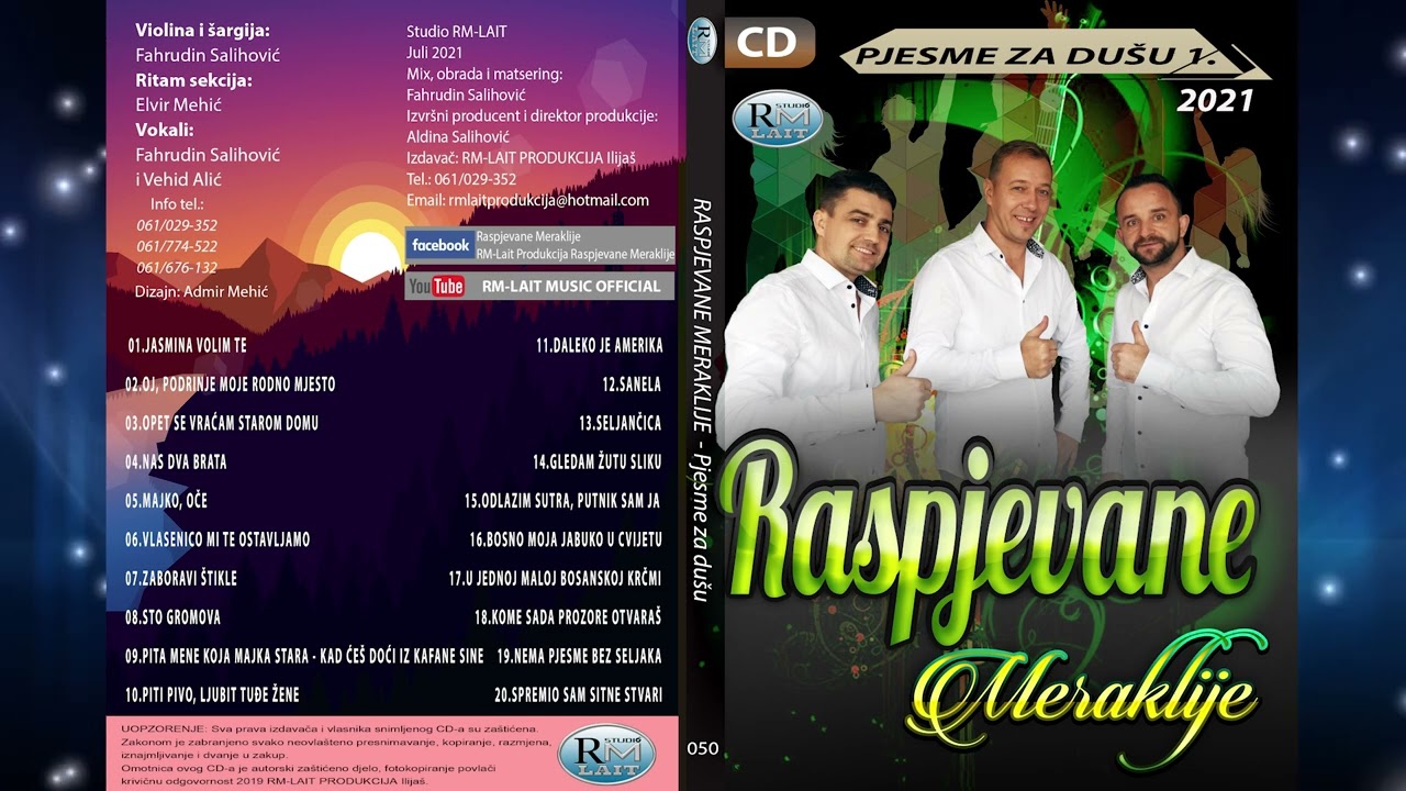 Raspjevane Meraklije 2021 - Pjesme za dušu 1. (CIJELI ALBUM)