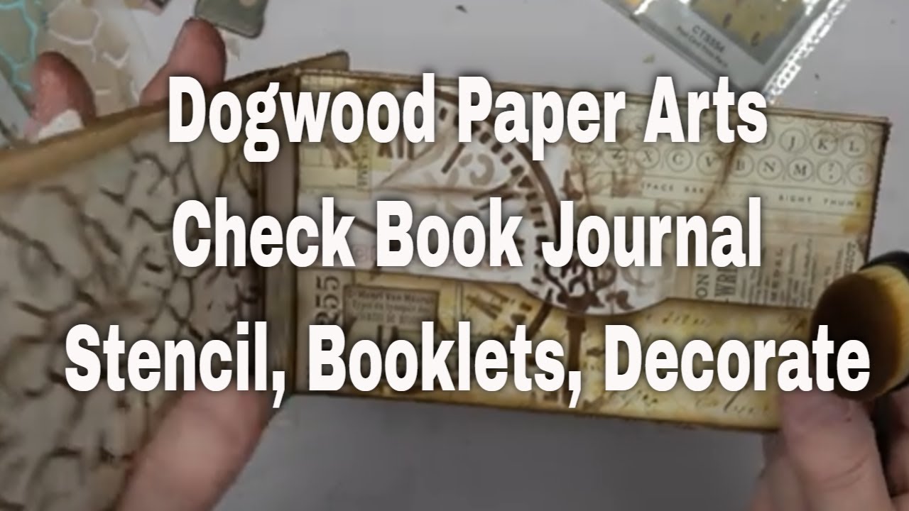 Check Journal Check Book Journal - Stencil, Booklets, Decorate - YouTube