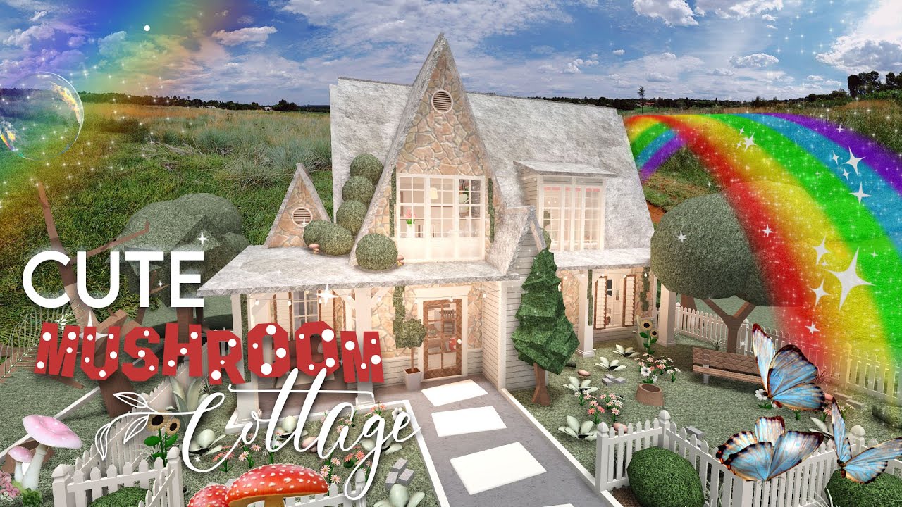 Cute Mushroom Cottage to Bloxburg YouTube