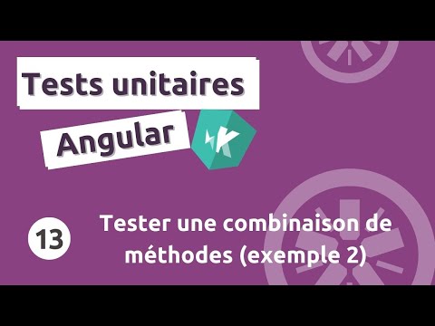 Tutoriel tests unitaires Angular #13 - Tester une combinaison de méthodes (cas avec appel externe)