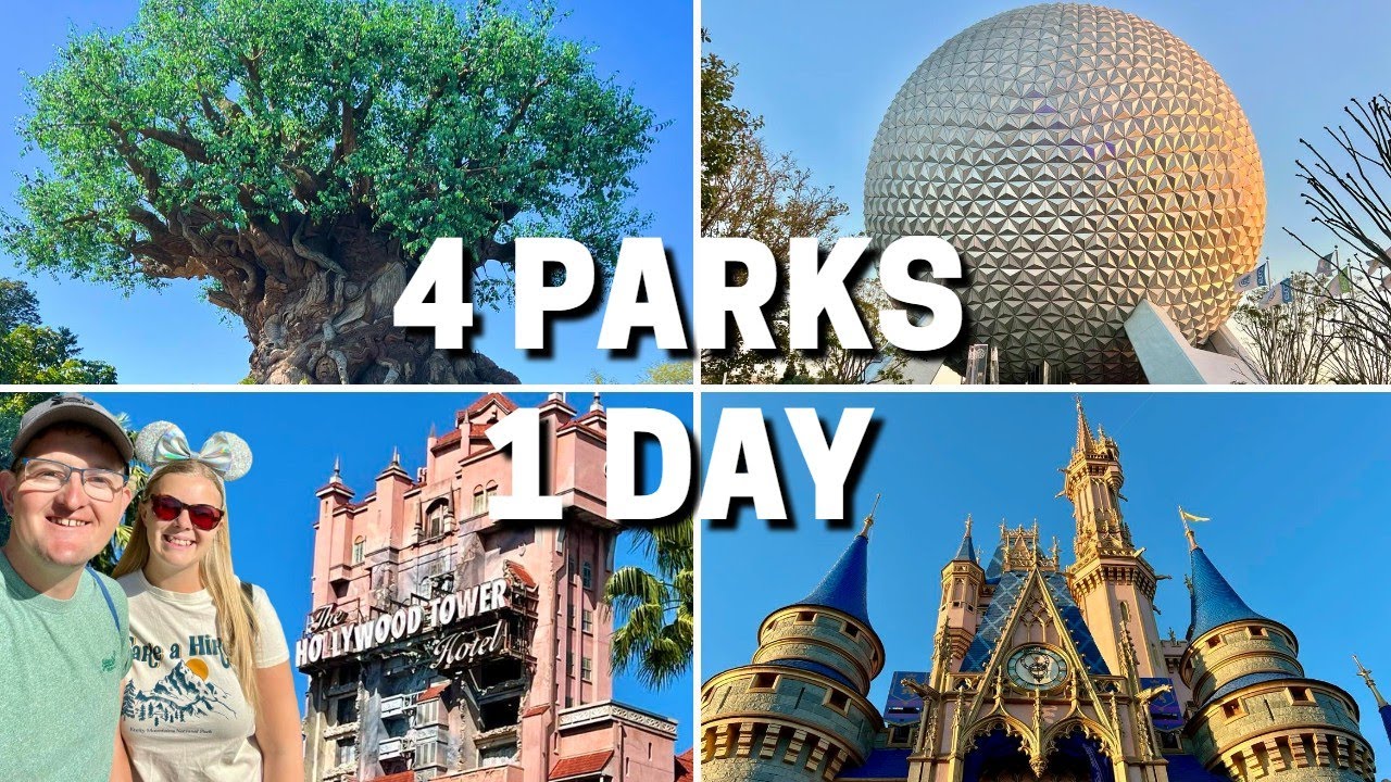 Visiting 4 Theme Parks In 1 Day! Park Hopping At Walt Disney World In ...