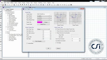 CSI SAFE - 02 Define Beam Properites