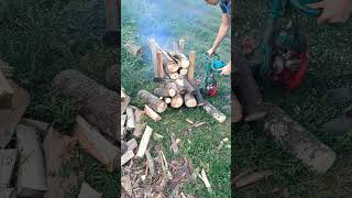Как быстро распилить много дров