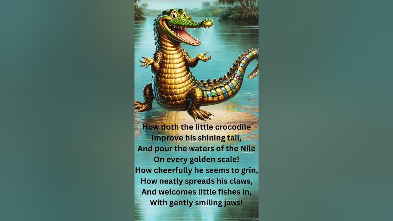 "The Crocodile" by Lewis Carroll - A Whimsical Poetry Reading #poetry #