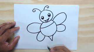 Desenhos fáceis para colorir  Bonitos desenhos fáceis, Desenhos