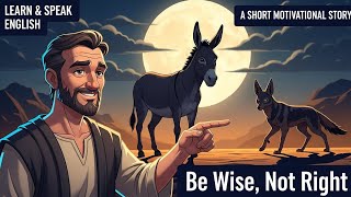 Full Be Wise, Not Right | Motivational Animated Story in English | Life Lesson From a Donkey & Jackal Update