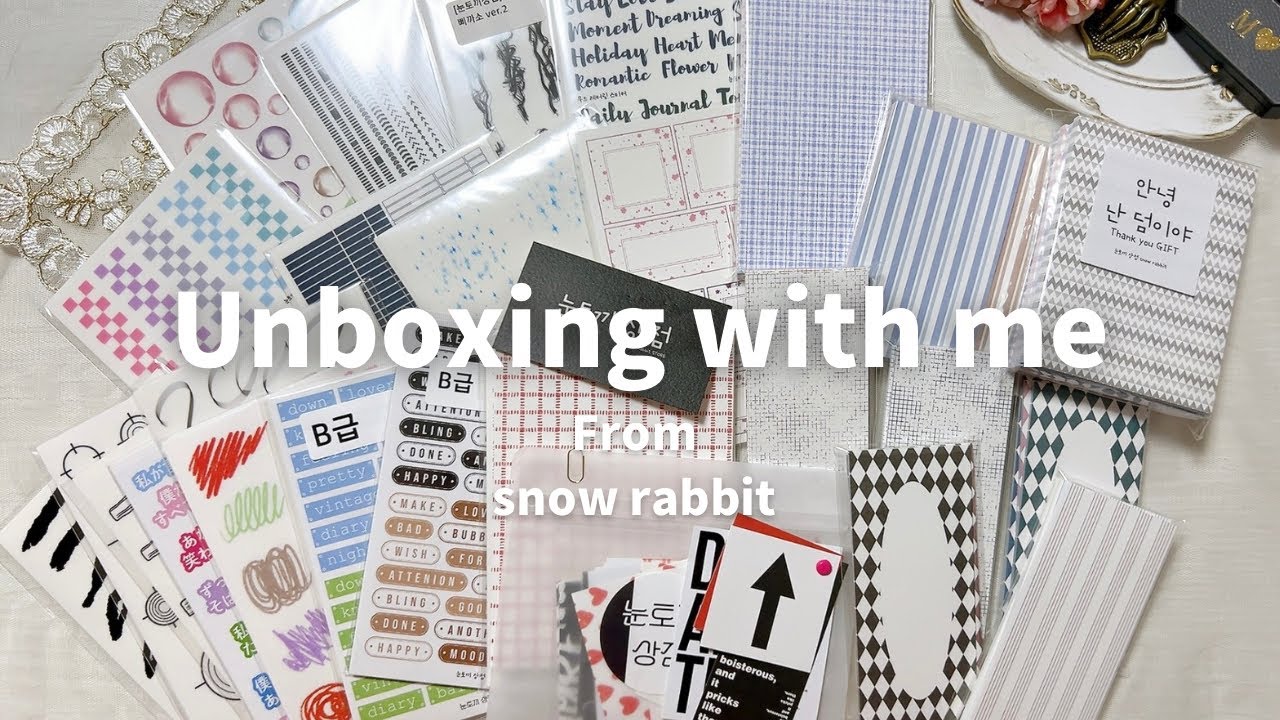 [HAUL] snow rabbit様の商品を開封していくＩcollageＩjournalＩunboxing