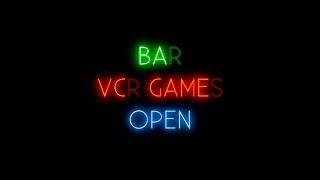 CSS3 Neon Bar Signs | Night Lighting Animation