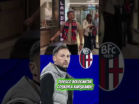 Video Bologna Teknik Direktörü Tedesco ?ehre Girdi, Taraftarlar Böyle Kar??lad?