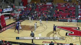 Highlights from the YSU vs Akron Men's basketball game | November 12, 2016