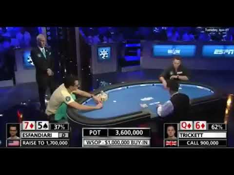 یک ایرانی برنده 75میلیون دلاری دربازی پوکر