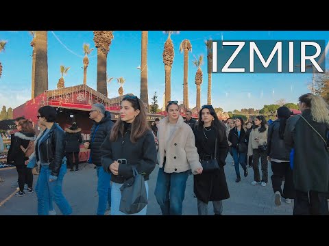 Izmir, Türkei | Markt christmas | Stadtspaziergang 4K