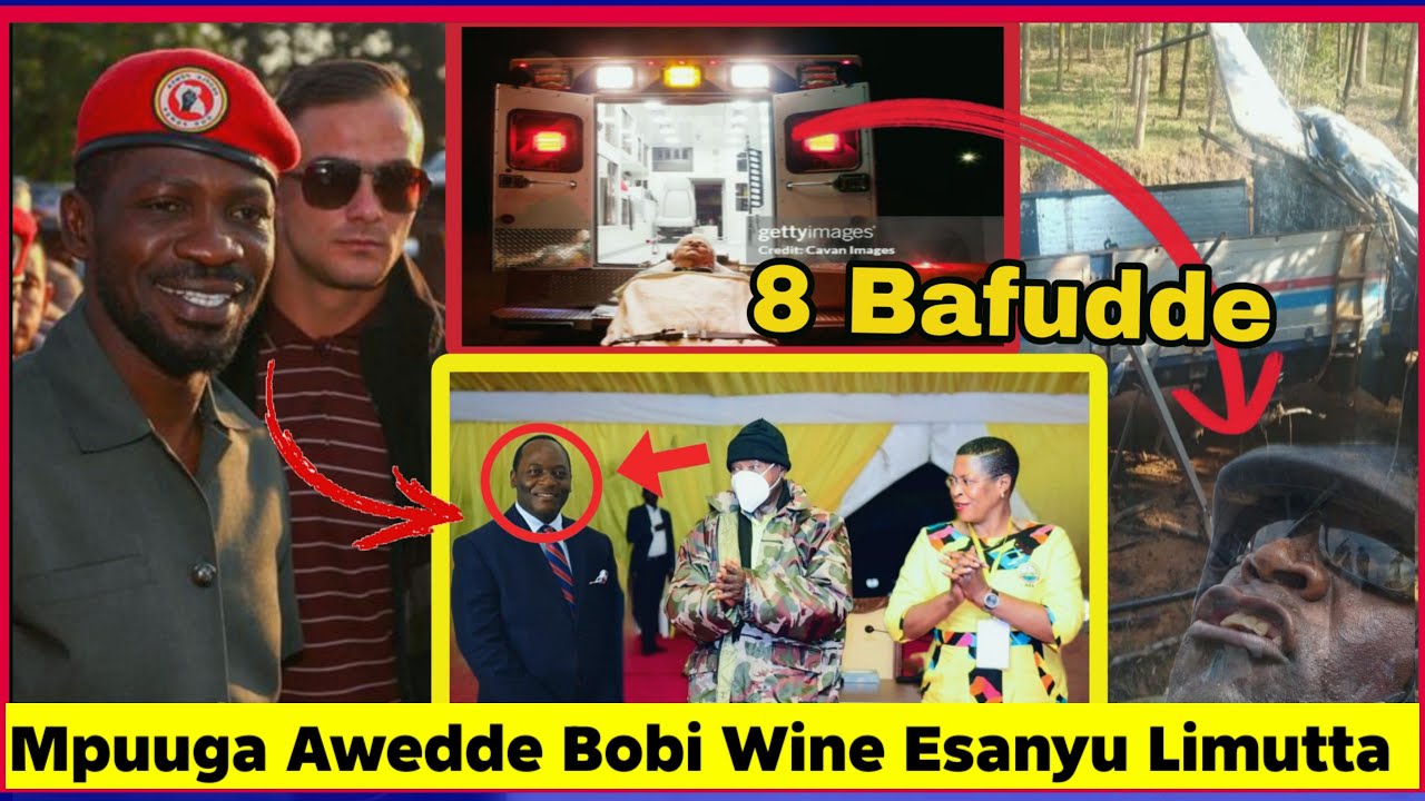 Agatalinda Esanyu Bobi Wine Ayina Omukisa Kati Mpuuga Awedde Kitaalo 8 Bafiriidewo e,kiro Accident