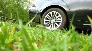 BMW spinning in mud