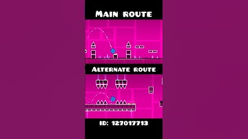 Back On Track - Main Route vs. Alternate Route | Geometry Dash 2.2 #shorts #geometrydash #gd