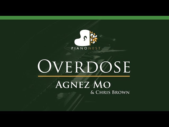 Agnez Mo & Chris Brown - Overdose - LOWER Key (Piano Karaoke / Sing Along) class=