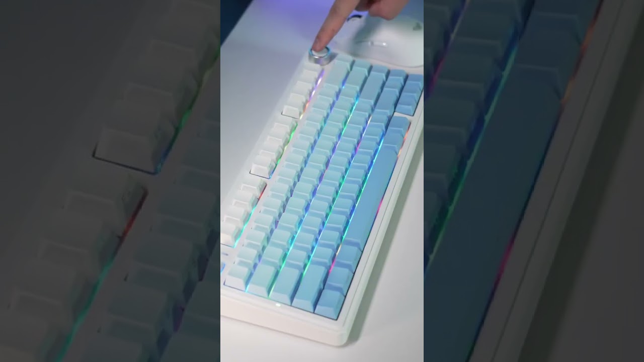 AULA F75 Pro Gradient Blue Version Showcase#shorts - YouTube