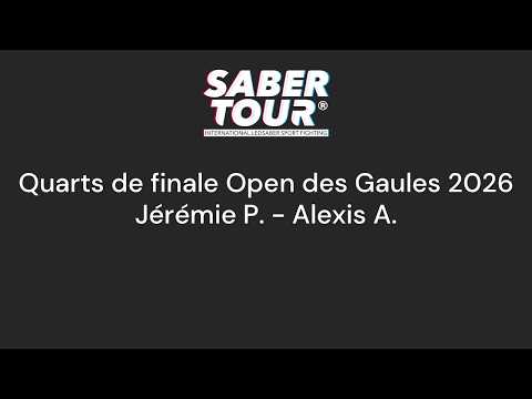 Open des Gaules 2026 - Quarter - PINQUIER vs AMEGAH (Alexis) (V)