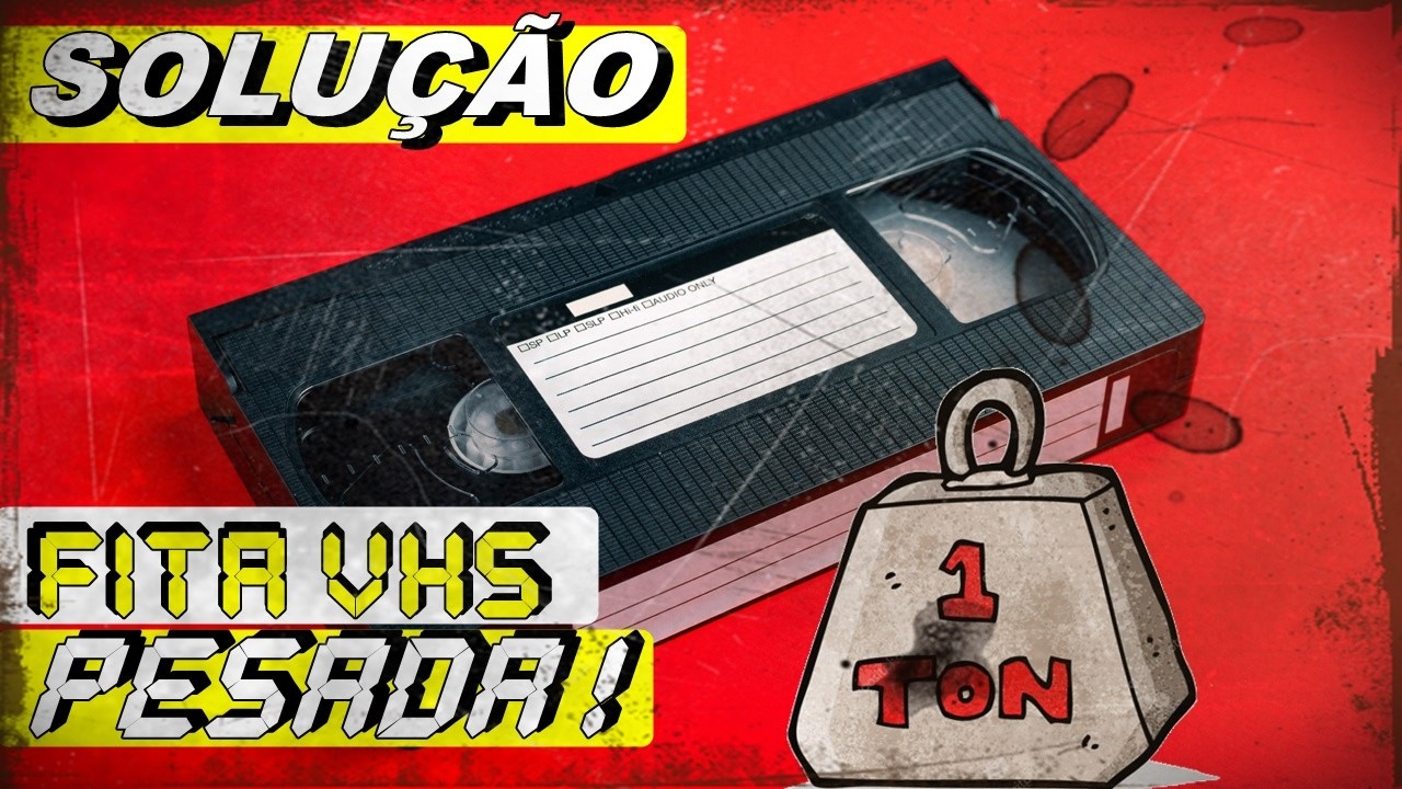 Como consertar fita VHS pesada não roda no video cassete vcr @VHS BREAK