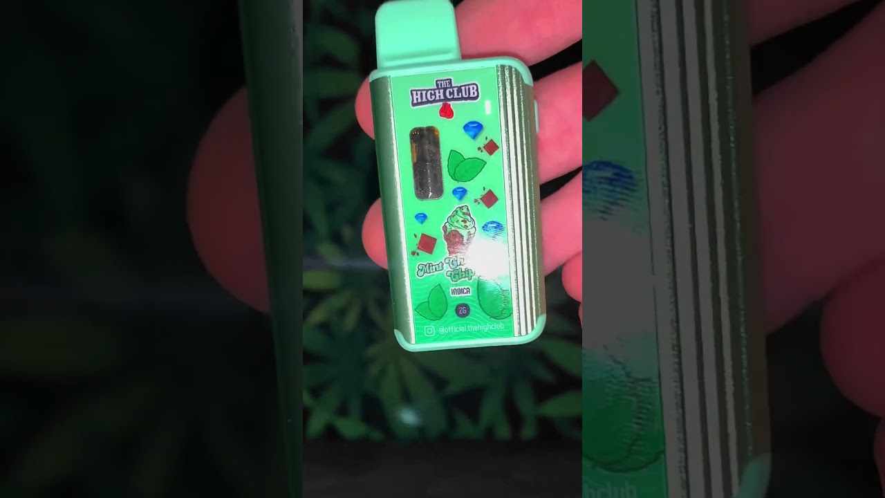 Official High Club Disposable Unboxing - Mint Chocolate Chip - YouTube