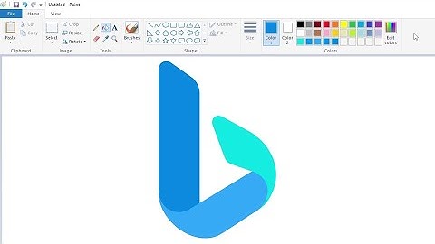 How to draw the Microsoft Bing logo using MS Paint | How to draw on your computer