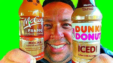 Dunkin' Donuts Iced Mocha Coffee Vs. McDonald's Mc...