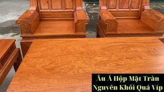 Bộ Bàn Ghế Âu Á Hộp Mặt Tràn Nguyên Khối Hàng Víp Hàng Đẳng Cấp Tại (Thế Giới Đồ Gỗ)
